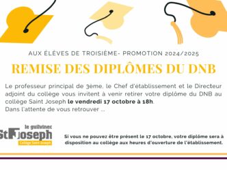 REMISE OFFICIEL DES DIPLOMES DU DNB REMISE OFFICIEL DES DIPLOMES DU DNB