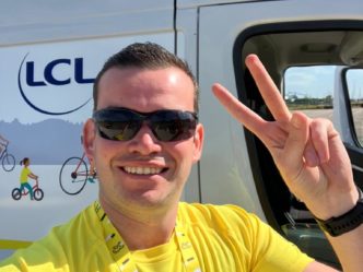 Mathieu, conducteur pour la caravane du Tour de France 2022