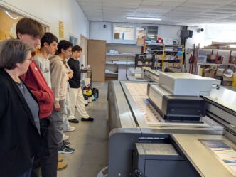 Une visite inspirante chez Publigraphic pour les lycéens du Bac Pro GPPE (ME)